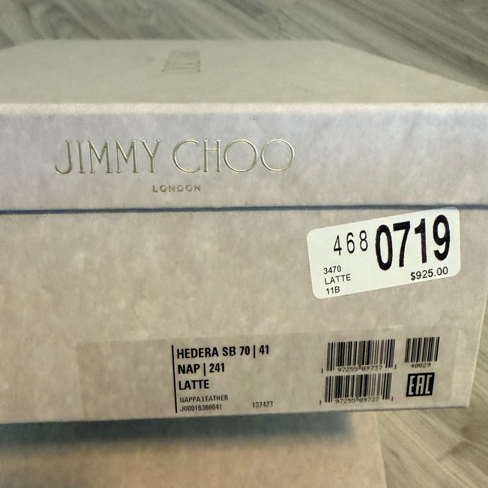 Jimmy Choo Latte Leather Heels